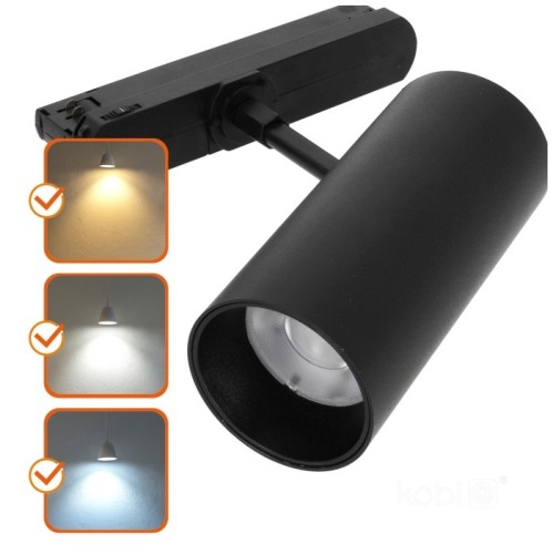 Reflektor szynowy LED NEXTRACK CORE 35W 3CCT 36° czarny Kobi Pro - Sklep NewLed