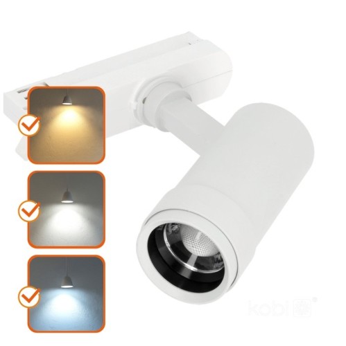 Reflektor szynowy LED NEXTRACK VISION 20W 3CCT 30-60° biały Kobi Pro
