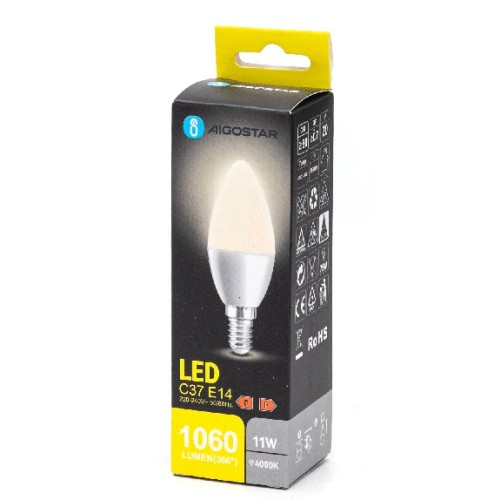  Żarówka LED 11W, gwint E14, barwa neutralna 4000K, 1060lm.