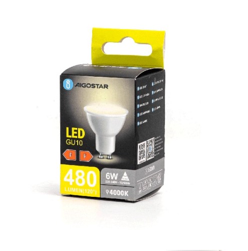 Żarówka 6W, LED, GU10 barwa neutralna 4000K 480lm. - Sklep NewLed