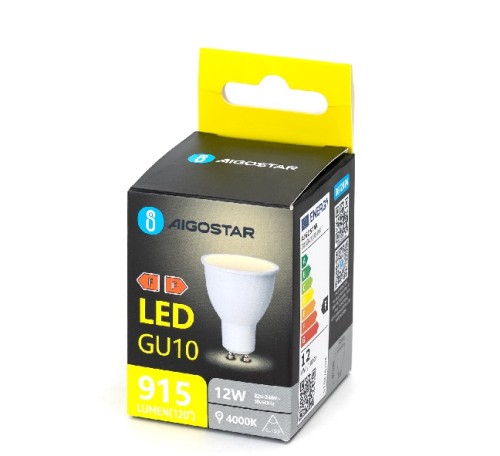  Żarówka 12W, LED, GU10 barwa neutralna 4000K 915m.