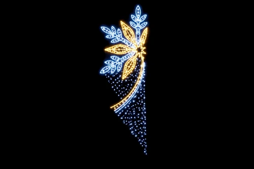 Dekoracja latarniowa LED Płatek Śniegu 110x350cm - Sklep NewLed