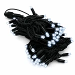 Profesjonalne lampki choinkowe zewnętrzne LED 10 m 100 LED 220V IP67 – zimna biel