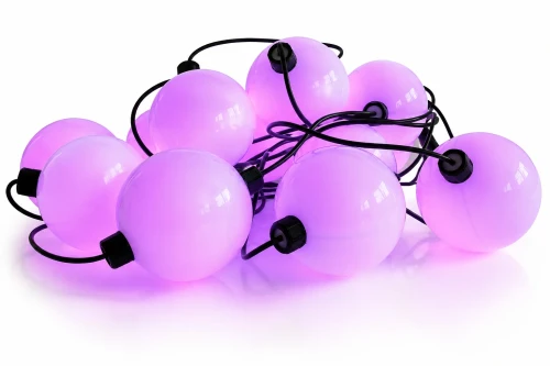 Profesjonalne Lampki Choinkowe LED Zewnętrzne Bombki 10 cm RGB 230V z Pilotem