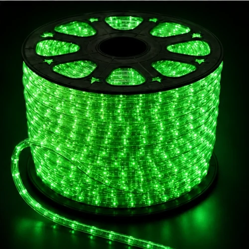 Wąż Led zewnętrzny horyzontalny ZIELONY 2W 220-240V 13mm 36led/m Newled