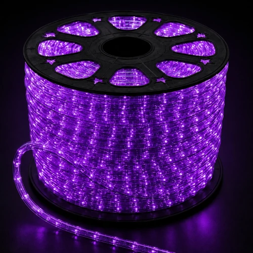 Wąż LED zewnętrzny FIOLETOWY cięcie co 1mb 230V 36diod/m 4,6W/m