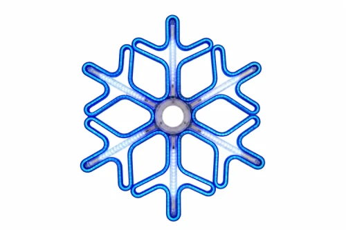 ŚNIEZYNKA PVC FI60CM Z EFEKTEM SNOWFALL 27W, BIAŁA Zimna