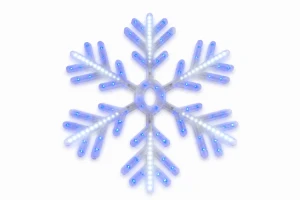 ŚNIEZYNKA PVC FI60CM Z EFEKTEM SNOWFALL 6W, BIAŁA ZIMNA