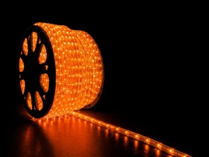 Wąż LED 24V zewnętrzny IP67 360° na metry – pomarańczowy
