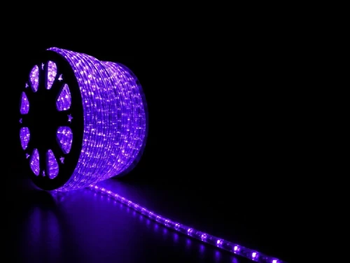 Wąż LED 24V zewnętrzny IP67 360° na metry – fioletowy