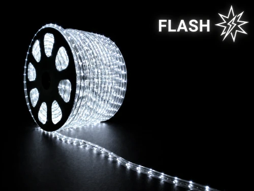 Wąż LED zewnętrzny FLASH barwa zimna cięcie co 1mb 230V 36diod/m