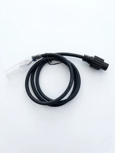 Złączka 1m do łączenia lampek z wężem LED IP44 220V AC czarny - Sklep NewLed