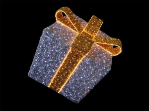 Iluminacja Prezent 3D w 3 rozmiarach 