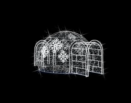 Iluminacja świąteczna Igloo 3D 600 x 300 x 450 cm - Sklep NewLed
