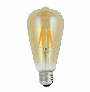 Żarówka LED filament POLUX Vintage Amber ST64