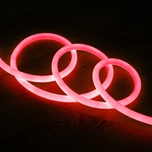 Neon Led Flex 360° Czerwony 220V AC IP67 120diod/m