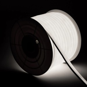 Szpula 50m Neon LED flex 180ºb. zimna 7.5 W/m, 220V AC 120 LED/m IP67