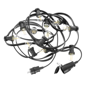Profesjonalna girlanda z żarówkami 1W G45 2700K 70lm IP44 230V  żarówka co 75 cm