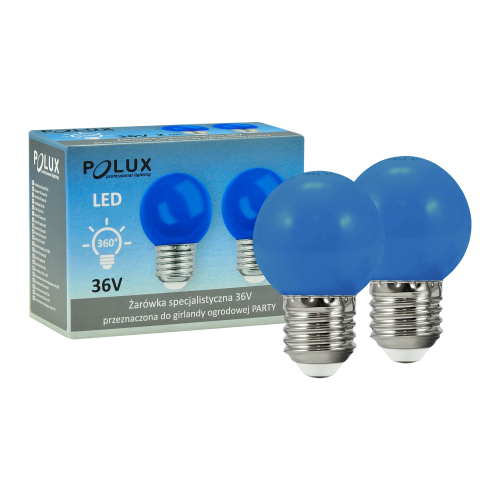 Polux Zarowka do Party NIEBIESKA E27 36V (308764) E1.png