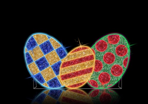 Iluminacja Wielkanocna stojąca pisanki 360x190cm EFR-14-21-010 - Sklep NewLed