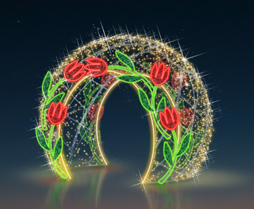 Iluminacja Wielkanocna przejście 3D 300x250x300cm EFR-02-20-003 - Sklep NewLed