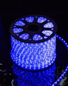 Wąż Led zewnętrzny horyzontalny NIEBIESKI 2W 220-240V 13mm 36led/m Newled