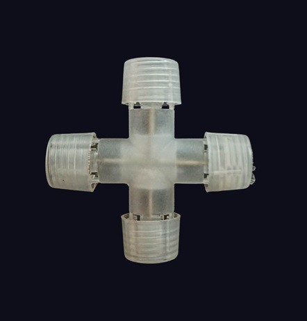 Czwórnik do łączenia węży LED - złączka X do węży led F-LR-X01 - Sklep NewLed