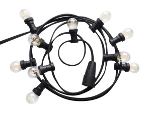 GIRLANDA 230V + żarówki 1W co 0,5 mb, E27 2700K 70lm 